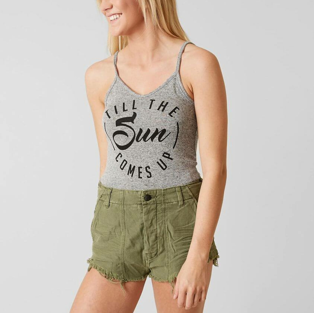 Till the sun comes up grey bodysuit